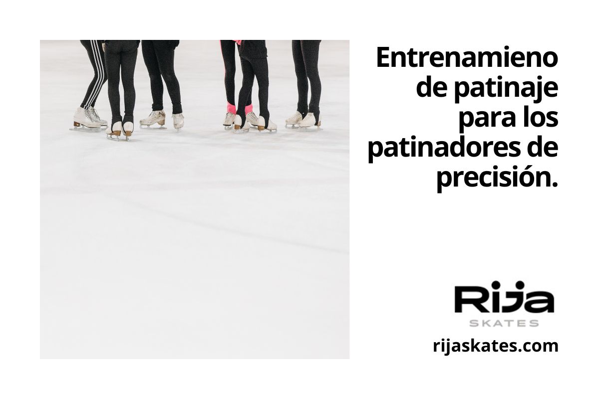 Entrenamiento de patinaje de precisión por grupos